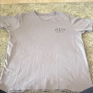 Jetty Boys gray Jetty Supply Co t-Shirt with shark on the back